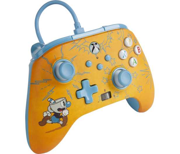 PowerA XS Pad przewodowy Enhanced Cuphead Mugman - 1129182 - zdjęcie 2